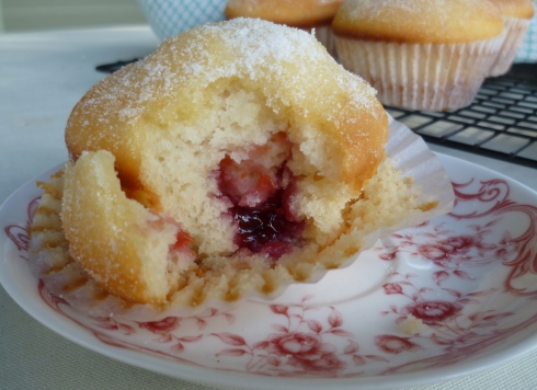 plum jam doughnut muffin